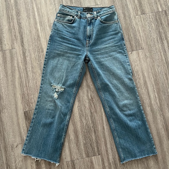 ASOS high rise crop flare jeans - Picture 4 of 5